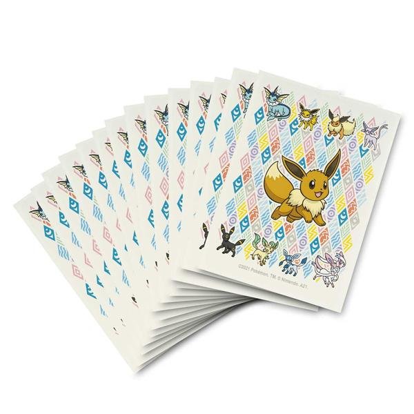 画像1: 【海外限定】Pokémon TCG: Eevee Prismatic Card Sleeves (65 Sleeves)【サプライ】 (1)